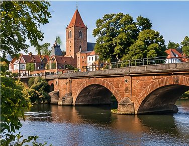 Ratzeburg mit St. Petri – Symbolbild für Spuren der dänischen Zeit