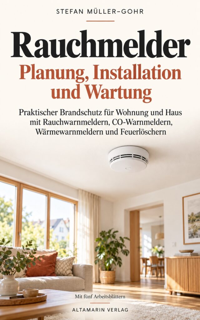 Buchcover Rauchmelder – Planung, Installation und Wartung von Stefan Müller-Gohr, Altamarin Verlag.